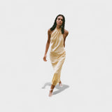 Gala - Vestido de Satin com Decote Halter