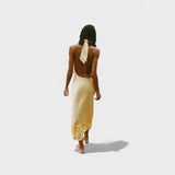 Gala - Vestido de Satin com Decote Halter