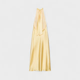 Gala - Vestido de Satin com Decote Halter