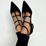 Giada - Elegantes Sapatos de Salto Alto com Tiras Cruzadas