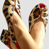 Louison - Sandália Estampada de Leopardo