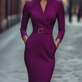 Iara - Vestido Preto com Ajuste Elegante