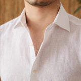 Camisa de Linho de Manga Longa - Modelo Cannes