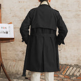 Trench Coat Londrino com Fecho Duplo e Cinto Ajustável
