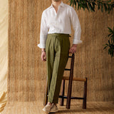 Camisa de Linho de Manga Longa - Modelo Cannes