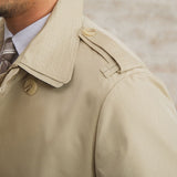 Trench Coat Londrino com Fecho Duplo e Cinto Ajustável