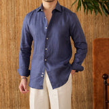 Camisa de Linho de Manga Longa - Modelo Cannes