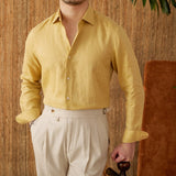 Camisa de Linho de Manga Longa - Modelo Cannes