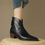 Camila - Botins Elegantes com Salto Baixo