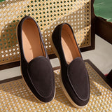 Loafers em Suede Belgas da Du Cap