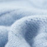 Pullover de lã merino extra-fina para o inverno com detalhe em cordão
