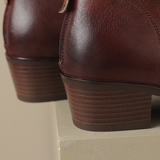 Camila - Botins Elegantes com Salto Baixo