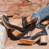 Ginevra - Sapatos de salto alto com tiras múltiplas e sola resistente