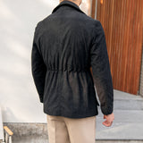 Casaco de Corduroy Safari com Cintura Oslo