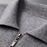 Cardigan de Lã Merino Extra-Fina com Zíper