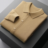 Camisa de Botão em Lã Merino Super Fina