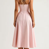 Odete - Midi Dress with Structured Bodice