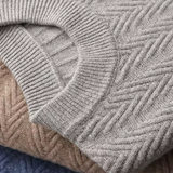 Chevron Patterned Extra-Fine Merino Wool with Thoughtful Designs