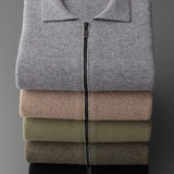 Cardigan de Lã Merino Extra-Fina com Zíper