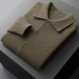 Camisa de Botão em Lã Merino Super Fina