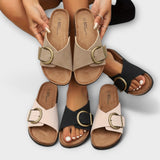 Margarida - Sandália Elegante de Cortiça Feminina com Fivela