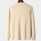 Cardigan em lã merino super fina
