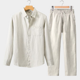 Conjunto de Verão Dolce Vita com Mangas Longas - Bege