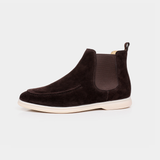 Botins Chelsea em Camurça Marrom