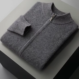 Conjunto de Lã Merino Extra-Fina em Cinza Escuro - Luzzo