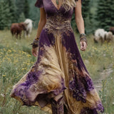Serena - Vestido Maxi Floral Curto