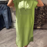 Sásquia - Elegante Vestido Casual com Capuz