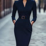 Iara - Vestido Preto com Ajuste Elegante
