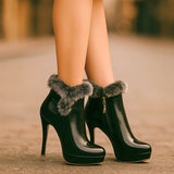 Botas Quentes com Salto Magda