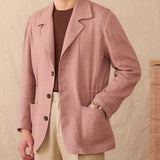 Blazer de Linho Tricotado, Estilo Não Estruturado, Positano
