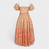 Valentina - Coral Floral Dress