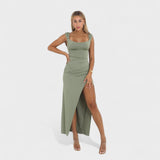 Sarela - Vestido Longo com Decote nas Costas