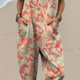 Elis - Vestido Vintage com Padrão Floral