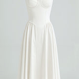 Odete - Midi Dress with Structured Bodice