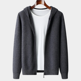 Premium Cashmere Zip-Up Hoodie