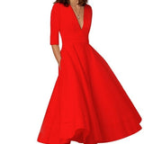 Vestido Midi Feminino Laura - Elegância e Estilo