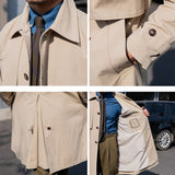 Vintage Bourbon Cotton Trench Coat