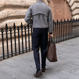 Casaco Harrington de Lã com Estampa Herringbone
