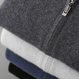 Premium Cashmere Zip-Up Hoodie