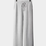 Calças de Cashmere Premium com Corte Relaxado