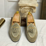 Loafers de Camurça com Pompom - Estilo Iate 'Monte Carlo'