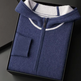 Conjunto de Relaxamento em Cashmere Premium - Azul Marinho Milano