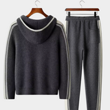 Conjunto Damien em Lã Merino Extra-Fina - Cinza Escuro