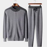 Conjunto Premium de Conforto em Cashmere Cinza Escuro - Torino