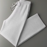 Calças de Cashmere Premium com Corte Relaxado