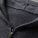 Premium Cashmere Zip-Up Hoodie